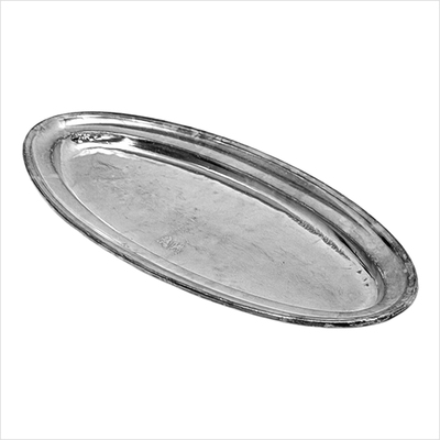 Fischplatte silber oval 71_31,5cm_seite